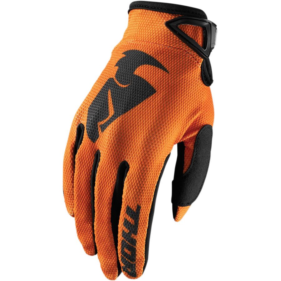 Thor Youth Sector Orange Black Motocross Gloves CLEARANCE